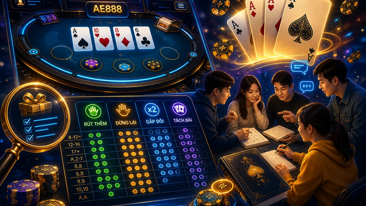 Hit hay stand? Mẹo blackjack ae888: sự thật và hiểu lầm về xác suất
