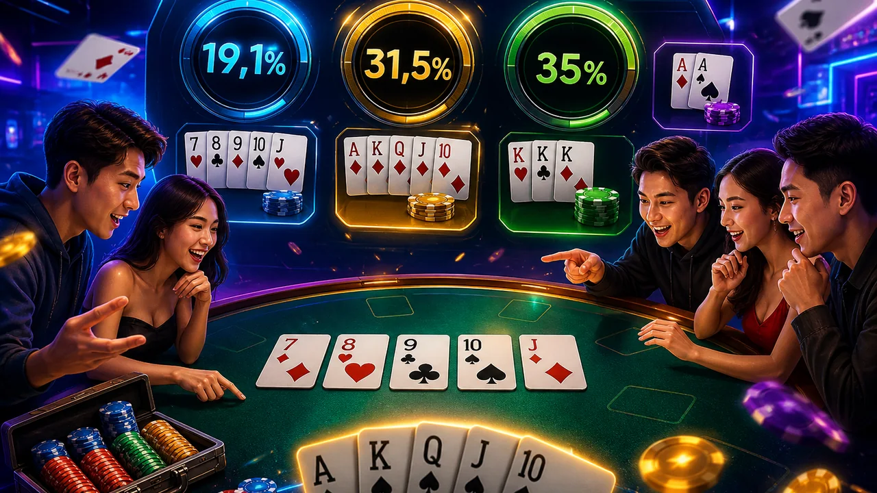 Từ tay bài đến xác suất: ae888 poker cho người mới đọc bảng xếp hạng đúng cách