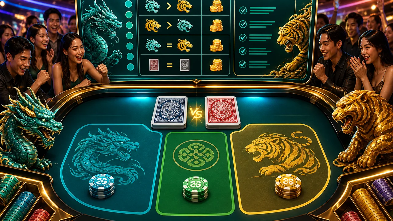 Dragon Tiger: luật cửa hòa và cách kiểm chứng chuỗi kết quả trên ae888